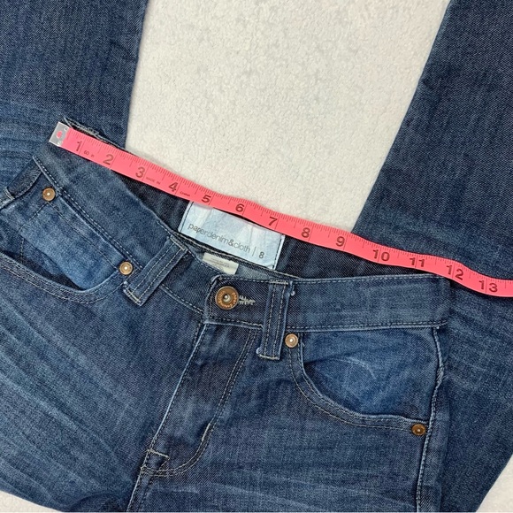 Paper Denim & Cloth Boys Dark Denim Adjustable Waist Straight Jeans size 8 - Picture 7 of 9
